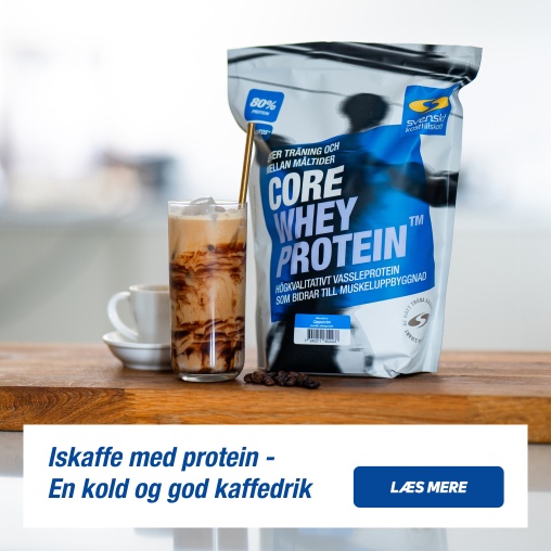 Iskaffe med protein